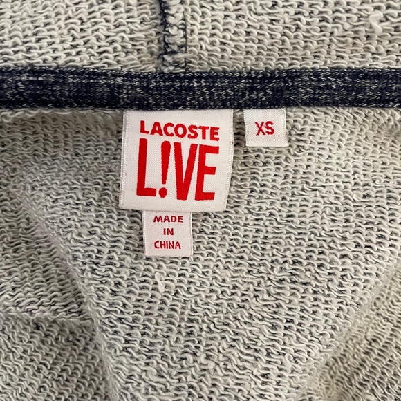 lacoste live zip up sweatshirt hoodie - Picture 4 of 6